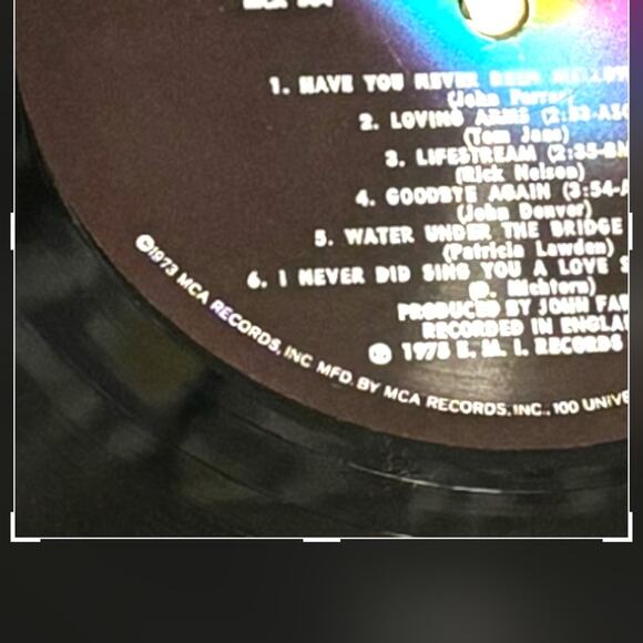 Olivia Newton-John Have You Never Been Mellow Vinyl 1973 - Picture 8 of 10